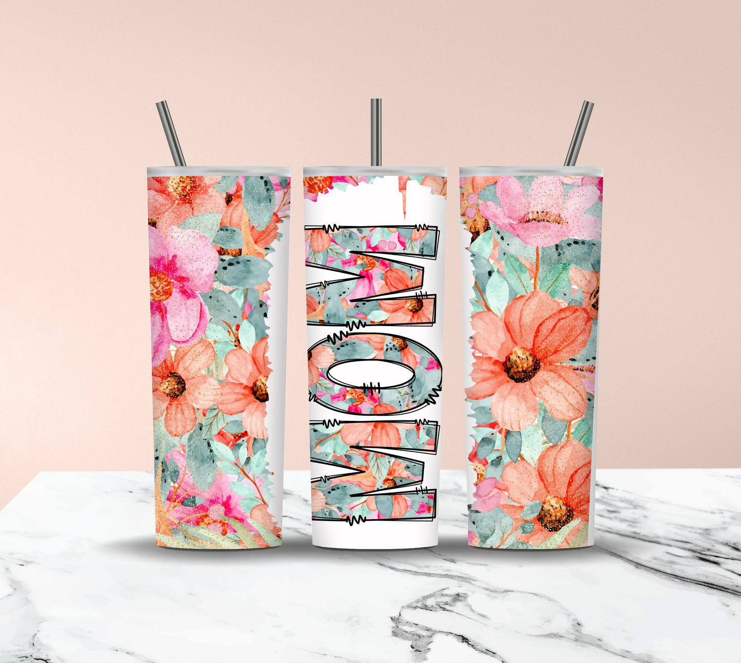 Floral Mom 20oz Tumbler