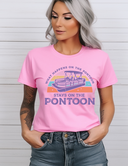 What Happens on The Pontoon T-Shirt