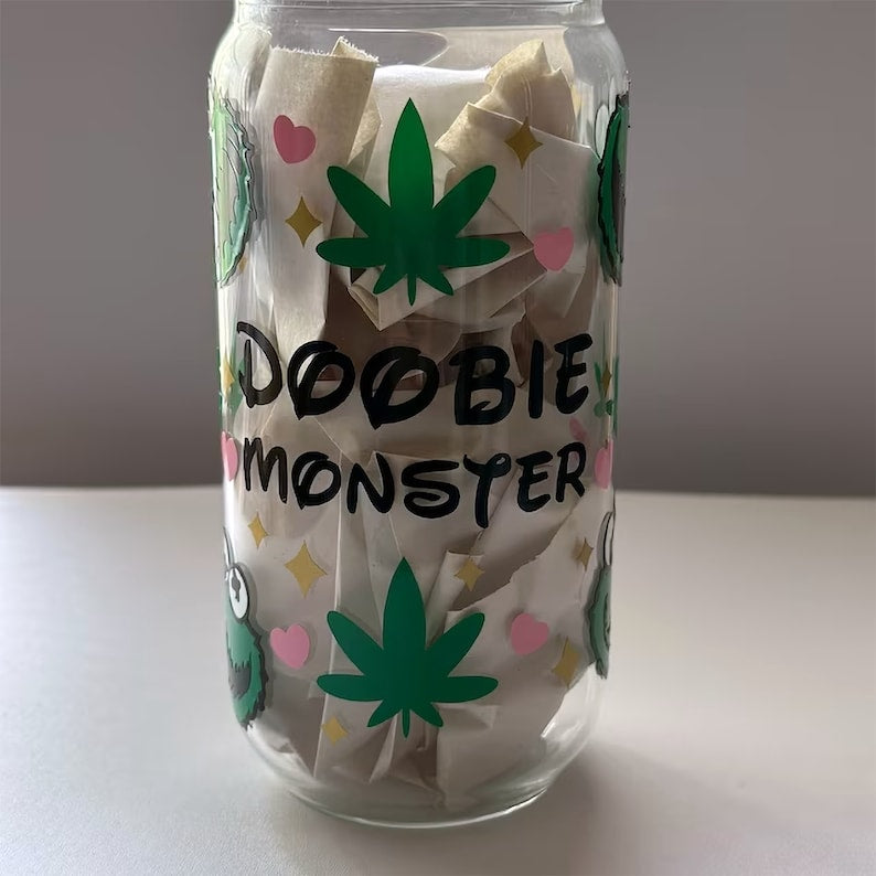 Doobie Monster Glass Can cup