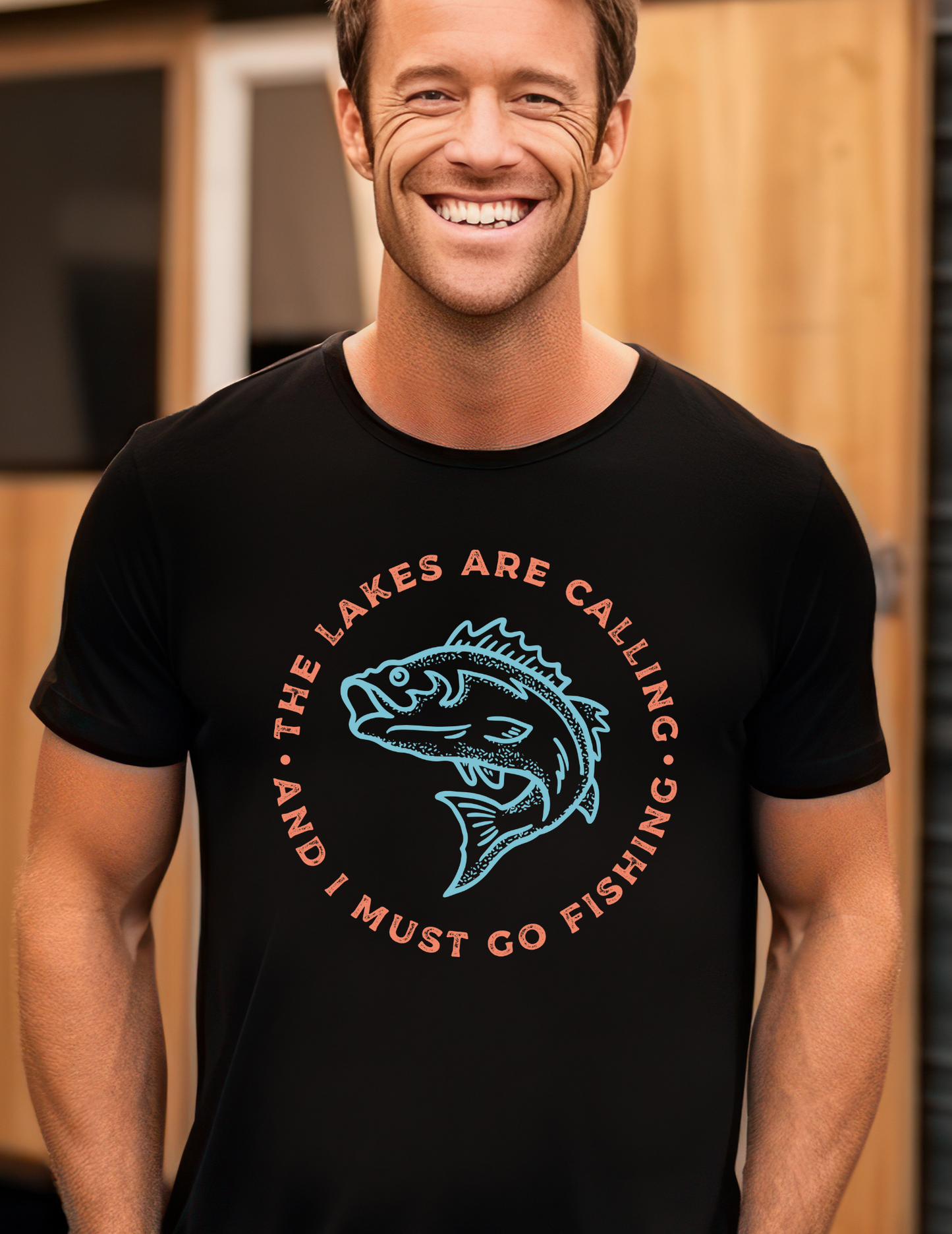 The Lakes Are Calling Go Fishing T-Shirt